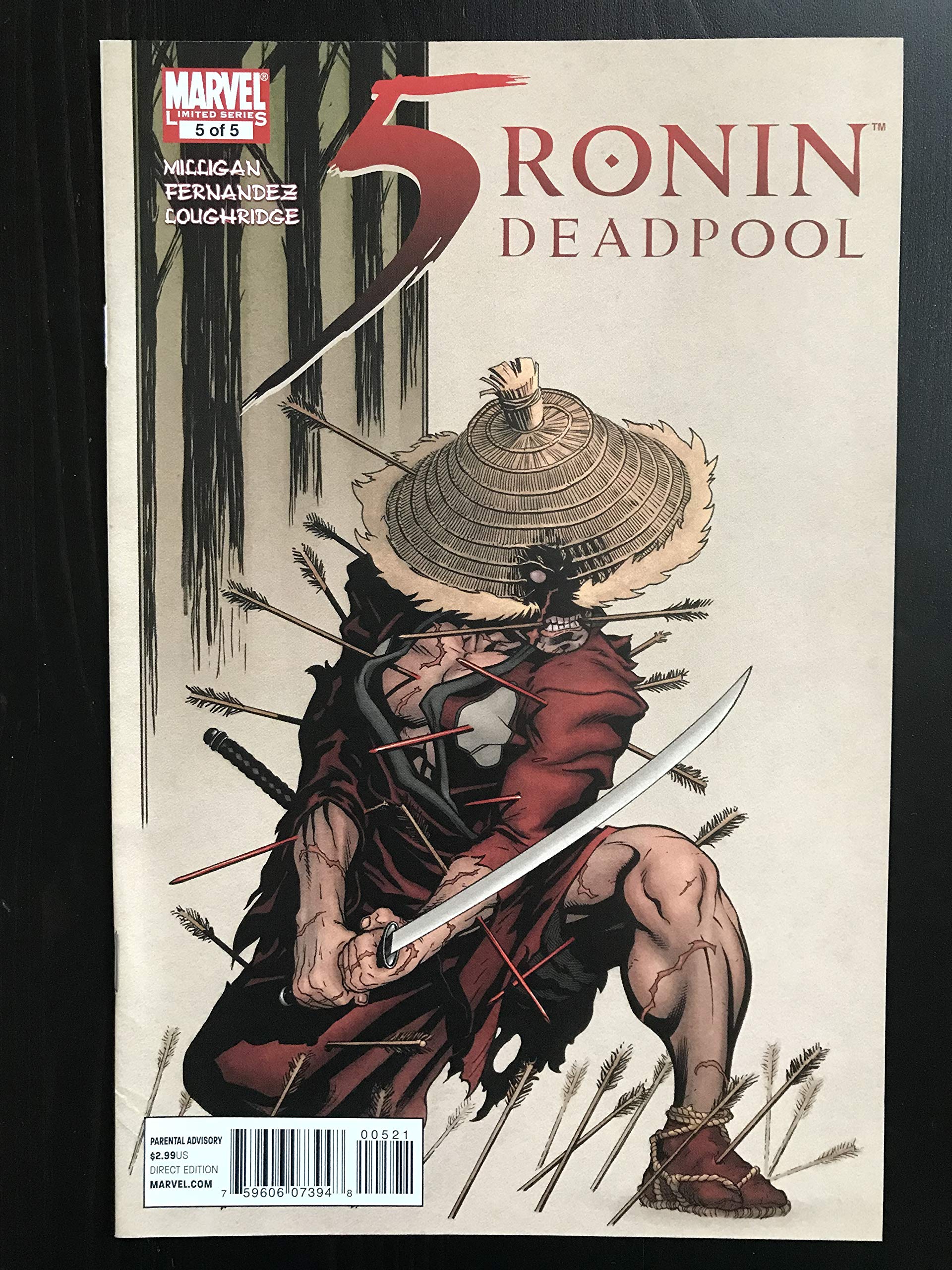 5 RONIN - Marvel Comics 洋書　ハードカバー Amazon.com: 5 Ronin #5 First Printing 2011 Comic Book. Deadpool